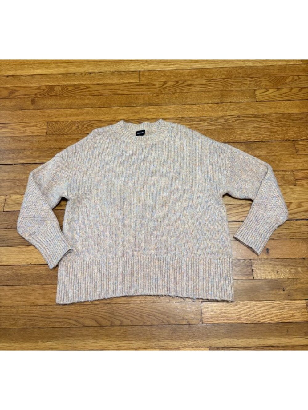 Torrid Womens Sweater Plus Size 1 1X Colorful Metallic Open Knit Relaxed Boxy